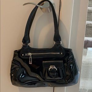 Cole Haan patent leather shoulder bag.